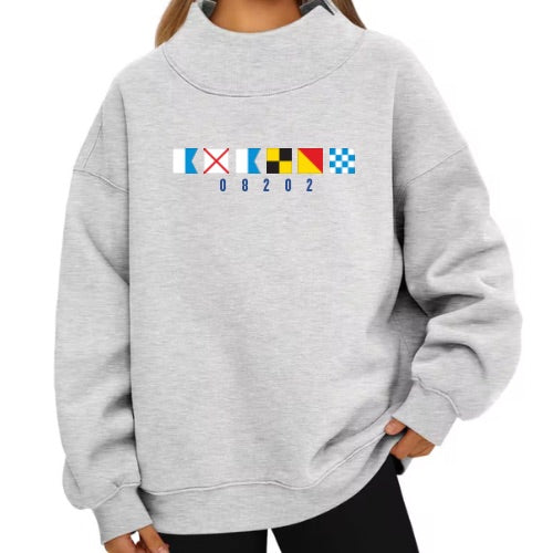 Avalon Nautical Flag Crewneck